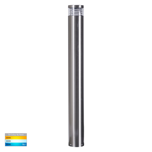 HV1618T-SS316 -Maxi 900 316 Stainless Steel Louvred LED Bollard Light - HV1618T-SS316-12V