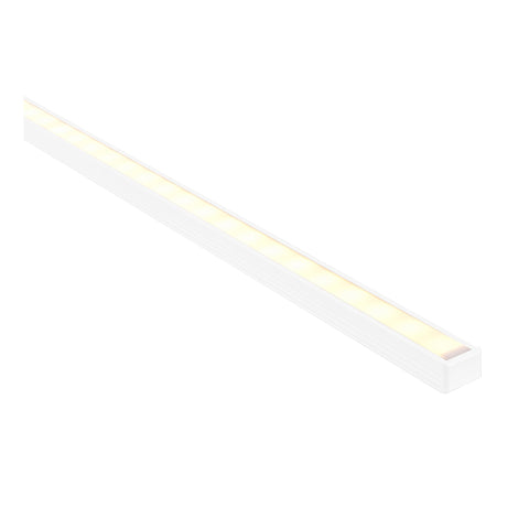 White Shallow Square Aluminium Profile - HV9693-1612-WHT