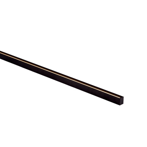 Shallow Square Aluminium Profile - HV9693-1622-BLK-3M