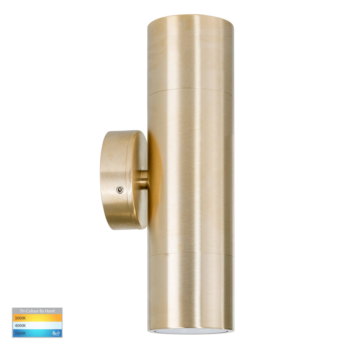 Tivah Solid Brass TRI Colour Up & Down Wall Pillar Lights - HV1057MR16T
