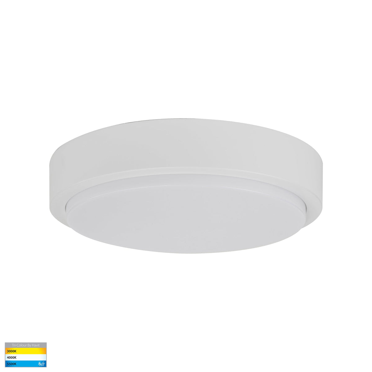 HV36053T-WHT- Liptor White 30w Ceiling Mounted LED Oyster - HV36053T-WHT