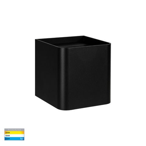 Versa Black Square Up & Down Wall Light - HV36583T-BLK-SQ
