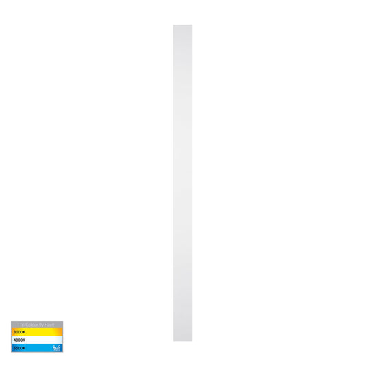 Barline Shadow Aluminium White 1500mm Wall Light - HV3576T-WHT