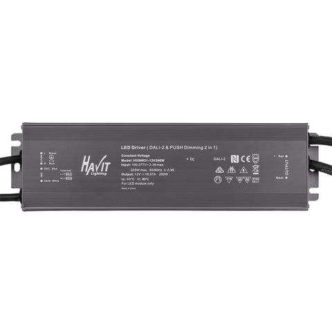 200W Dali 2 + Push Dim Dimmable LED Driver - HV96631-12V200W