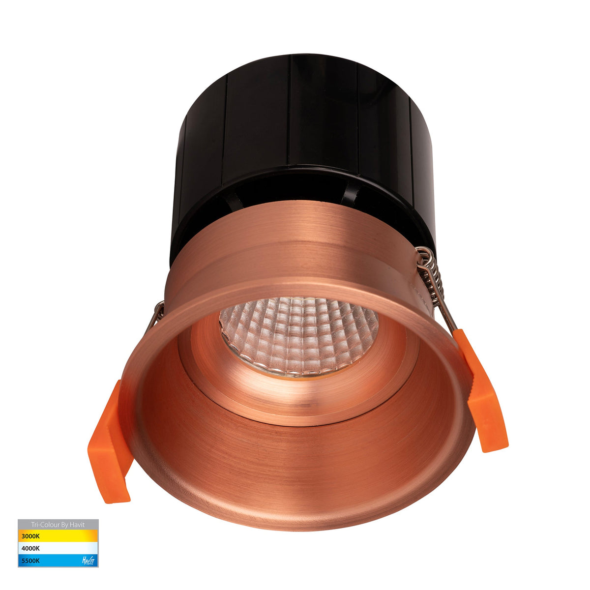 Prime Copper Coloured Fixed Deep LED Downlight - HV5513T-CP
