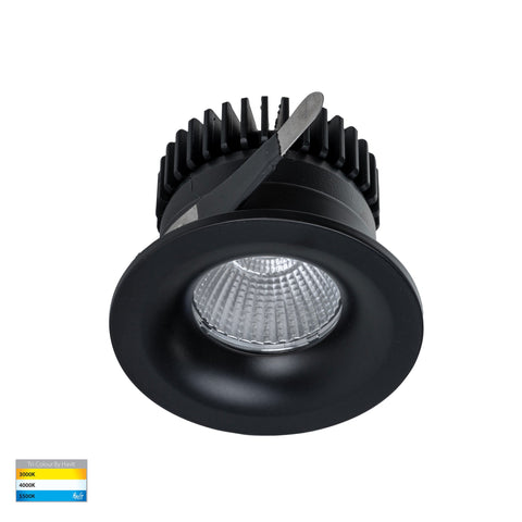 Niche Black Round Recessed Downlight - HV5703T-BLK
