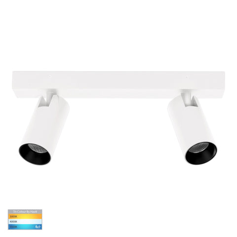 Revo White 2 Light TRI Colour LED Bar Light - HV4002T-2-WHT