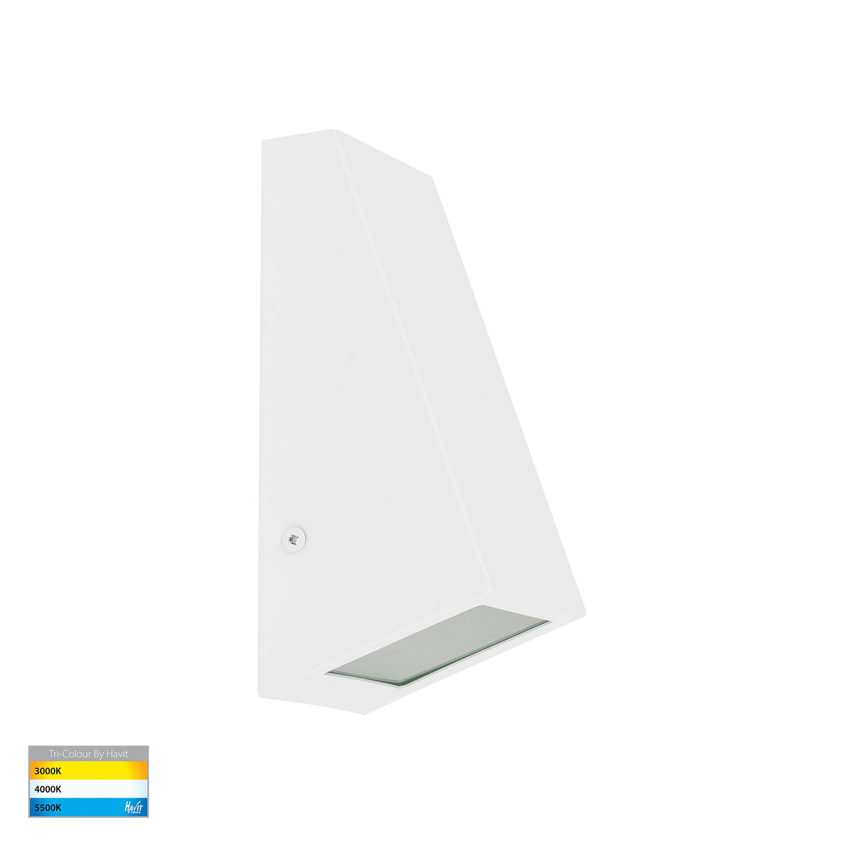 HV3602T-WHT- HV3605T-WHT -Taper White TRI Colour LED Wedge Wall Light - HV3602T-WHT