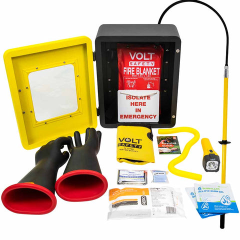 Wall Mounted High Voltage Rescue Kit Class 4 36kV - Volt Safety - KIT-HVR-WM-4