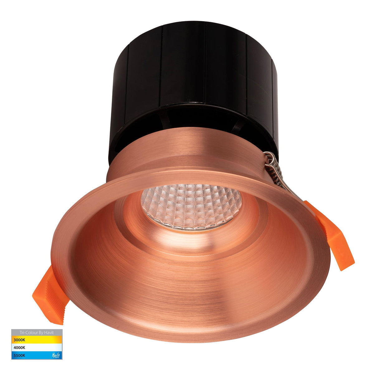 Prime Copper Coloured Fixed Deep LED Downlight - HV5514T-CP
