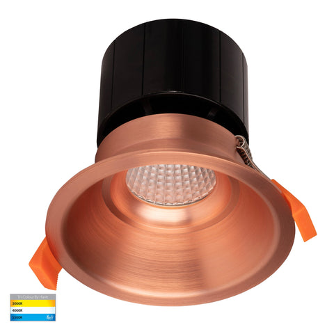 Prime Copper Coloured Fixed Deep LED Downlight - HV5514T-CP
