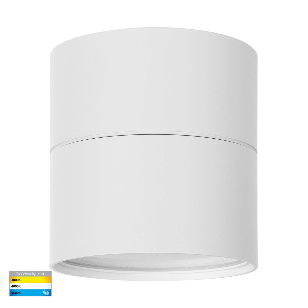 Nella White 18w Surface Mounted LED Downlight with Extension - HV5805T-WHT-EXT