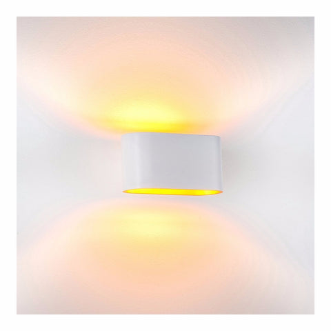 Concept White Aluminium LED Wall Light - HV8028W-WHT