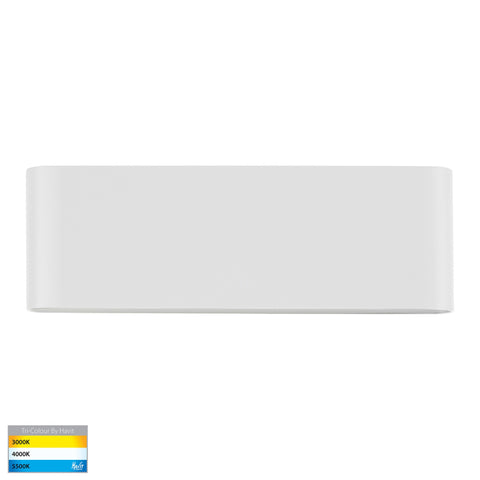 HV3652T-WHT- Lisse White Fixed Down LED Wall Light - HV3652T-WHT-240V