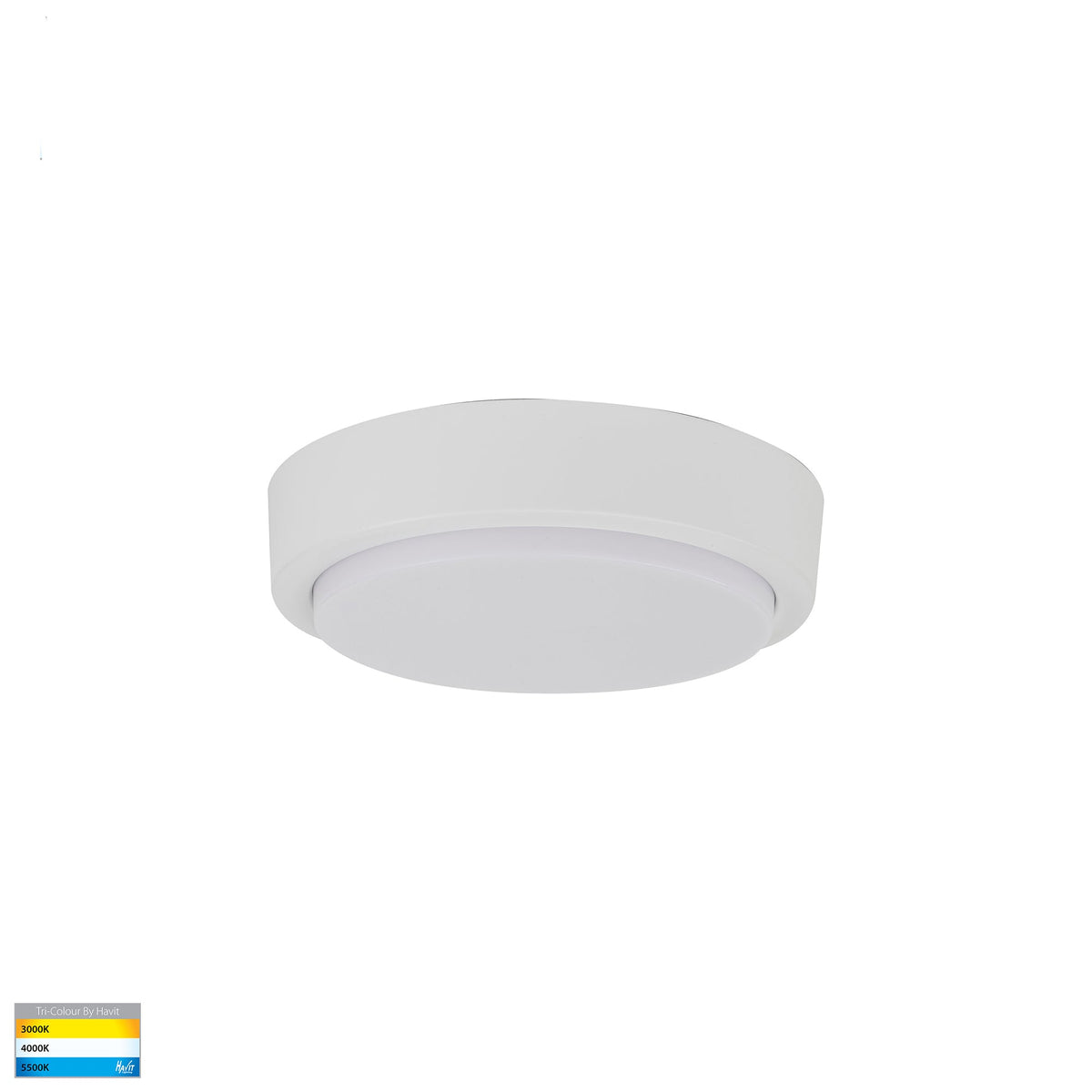 HV36051T-WHT- Liptor White 10w Ceiling Mounted LED Oyster - HV36051T-WHT