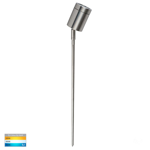 Pointe 316 Stainless Steel TRI Colour LED Garden Spike Light - HV1401T