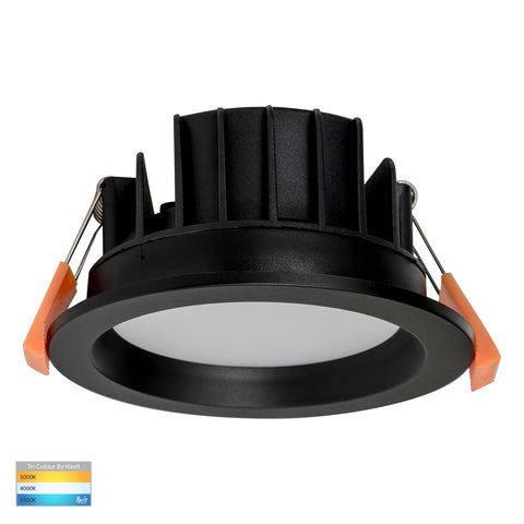 Polly Polycarbonate Black Fixed LED Downlight - HV5522T-BLK