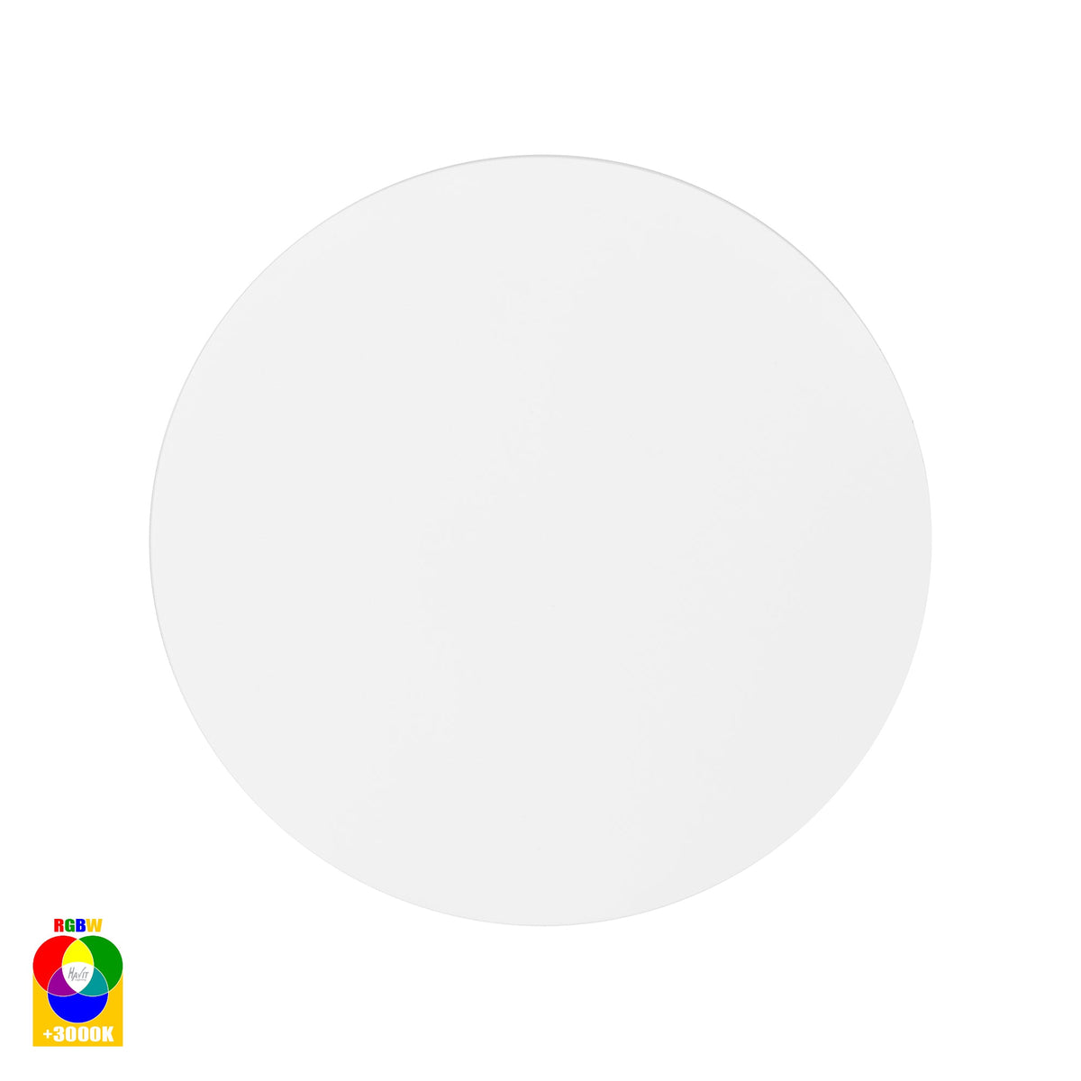 Halo White RGBW LED Wall Light - HV3592RGBW-WHT