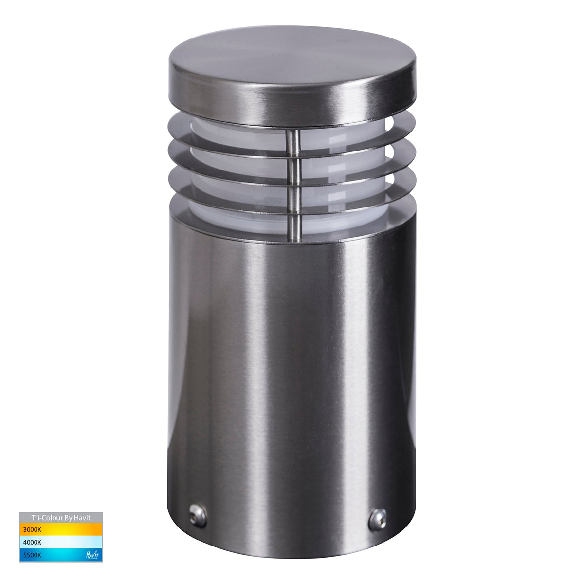 HV1605T-SS316 -Mini 316 Stainless Steel TRI Colour LED Bollard Lights - HV1605T-SS316-240V
