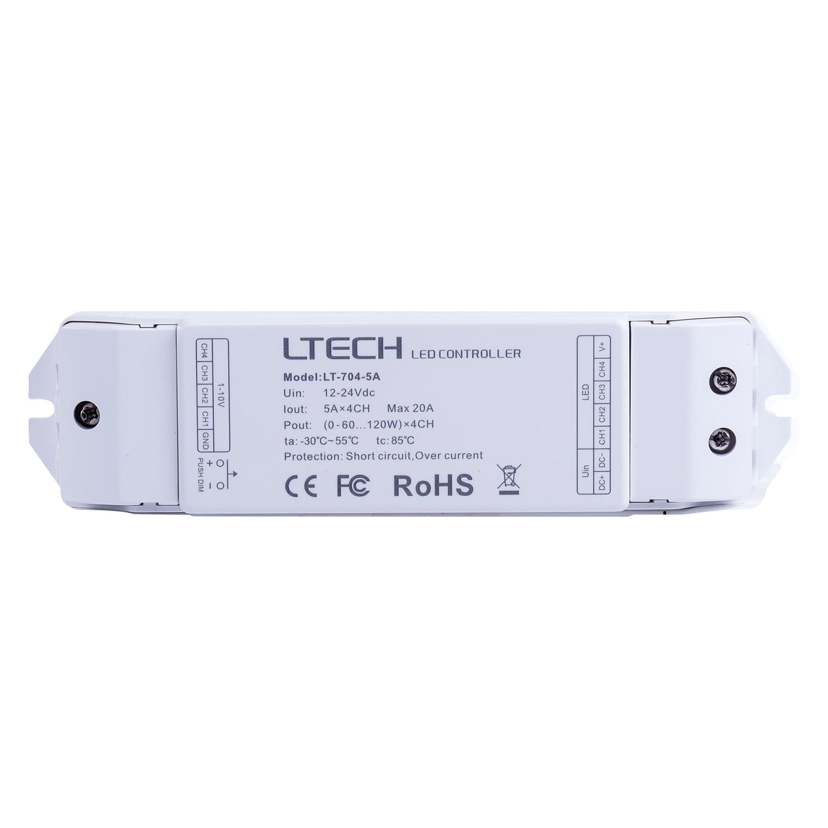 0-1/10V RGBW LED Strip Controller - HV9106-LT-704-5A