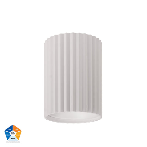Nella White 12w Surface Mounted LED Downlight - HV5852S-WHT-12V