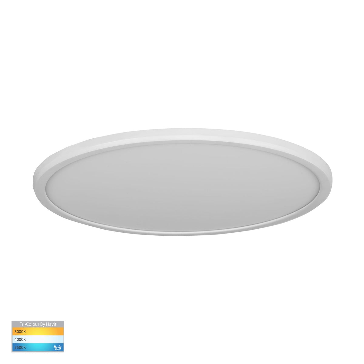 Slim White 30w LED Ceiling Mounted Oyster Light - HV5878T-WHT