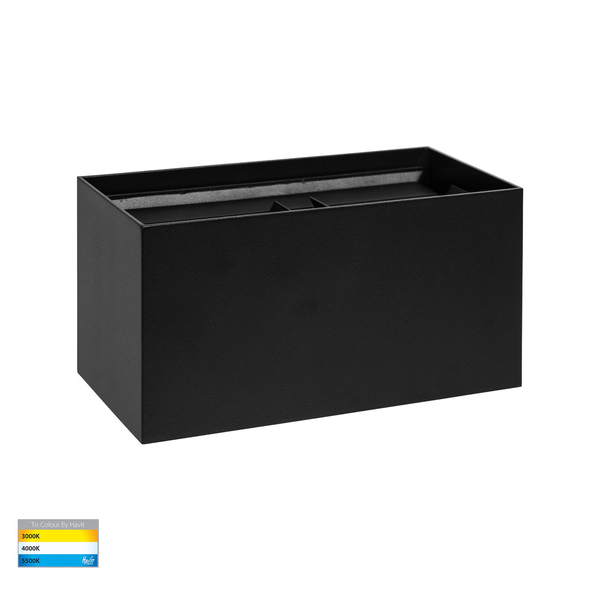 Versa Black Square Up & Down Wall Light - HV36582T-BLK-SQ