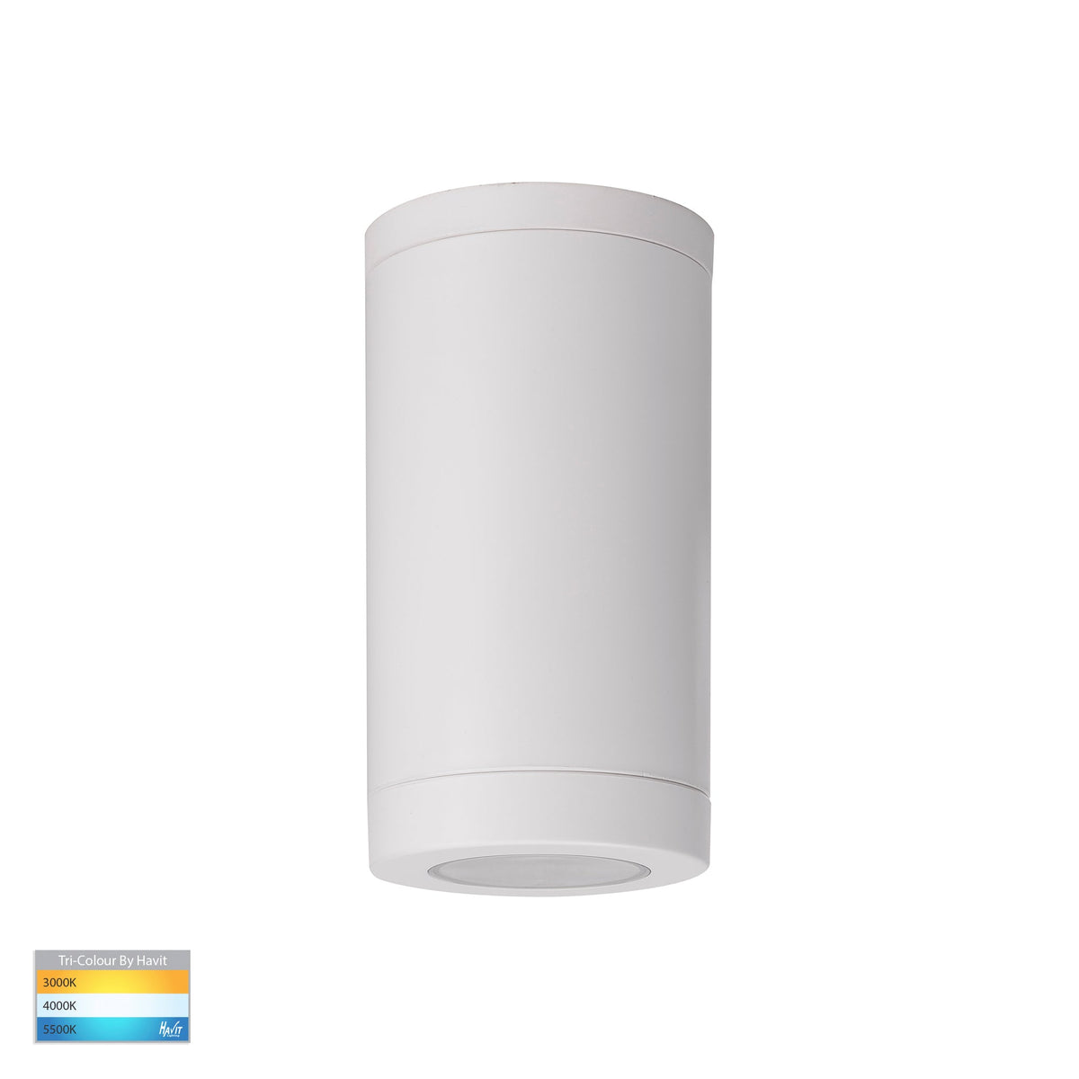 Lexan White 9in1 Surface Mounted GU10 LED Downlight - HV5831T-WHT