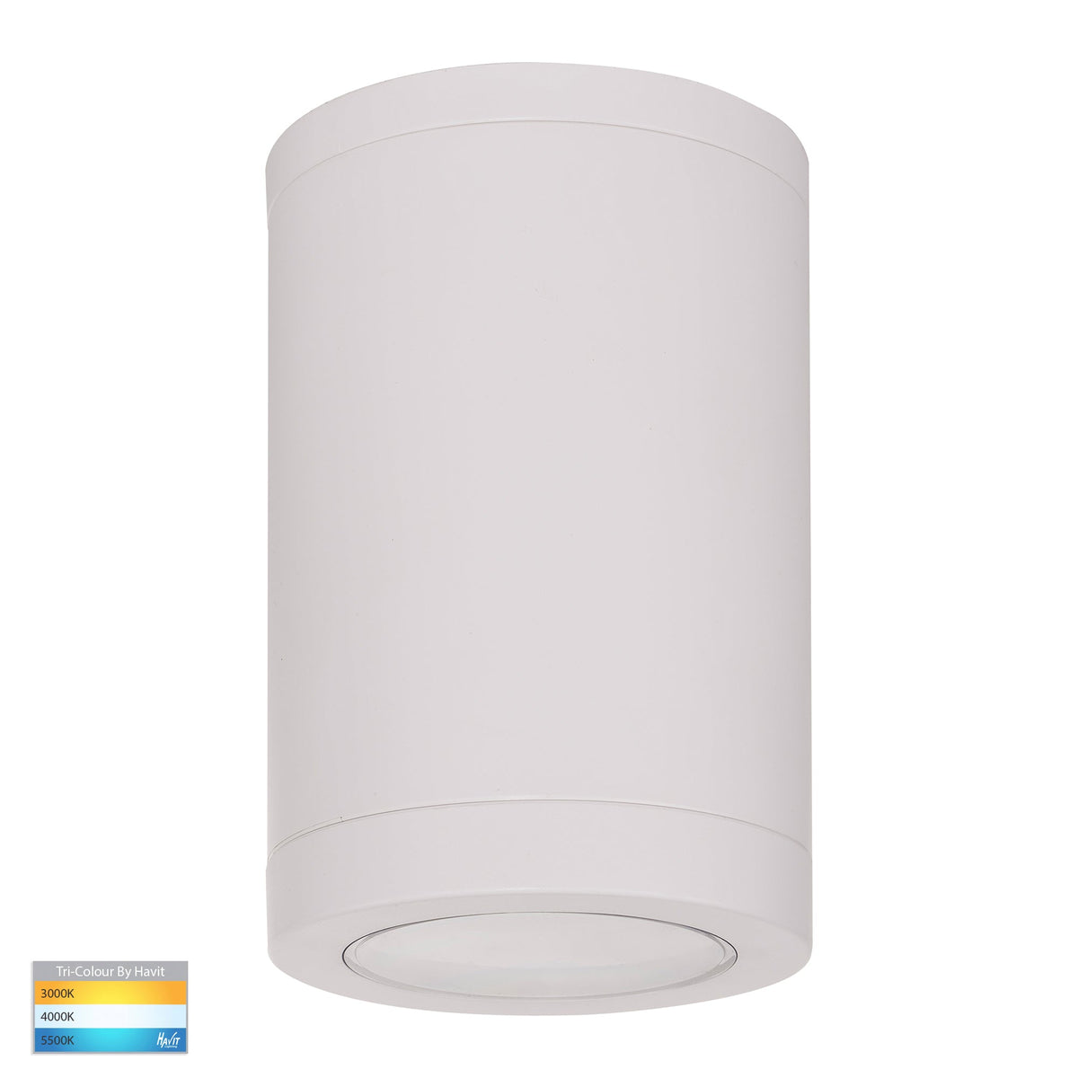 Lexan White 9in1 Surface Mounted GU10 LED Downlight - HV5832T-WHT