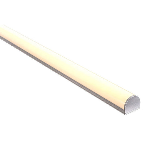 Shallow Square Aluminium Profile with Rounded Diffuser - HV9690-2618-EC