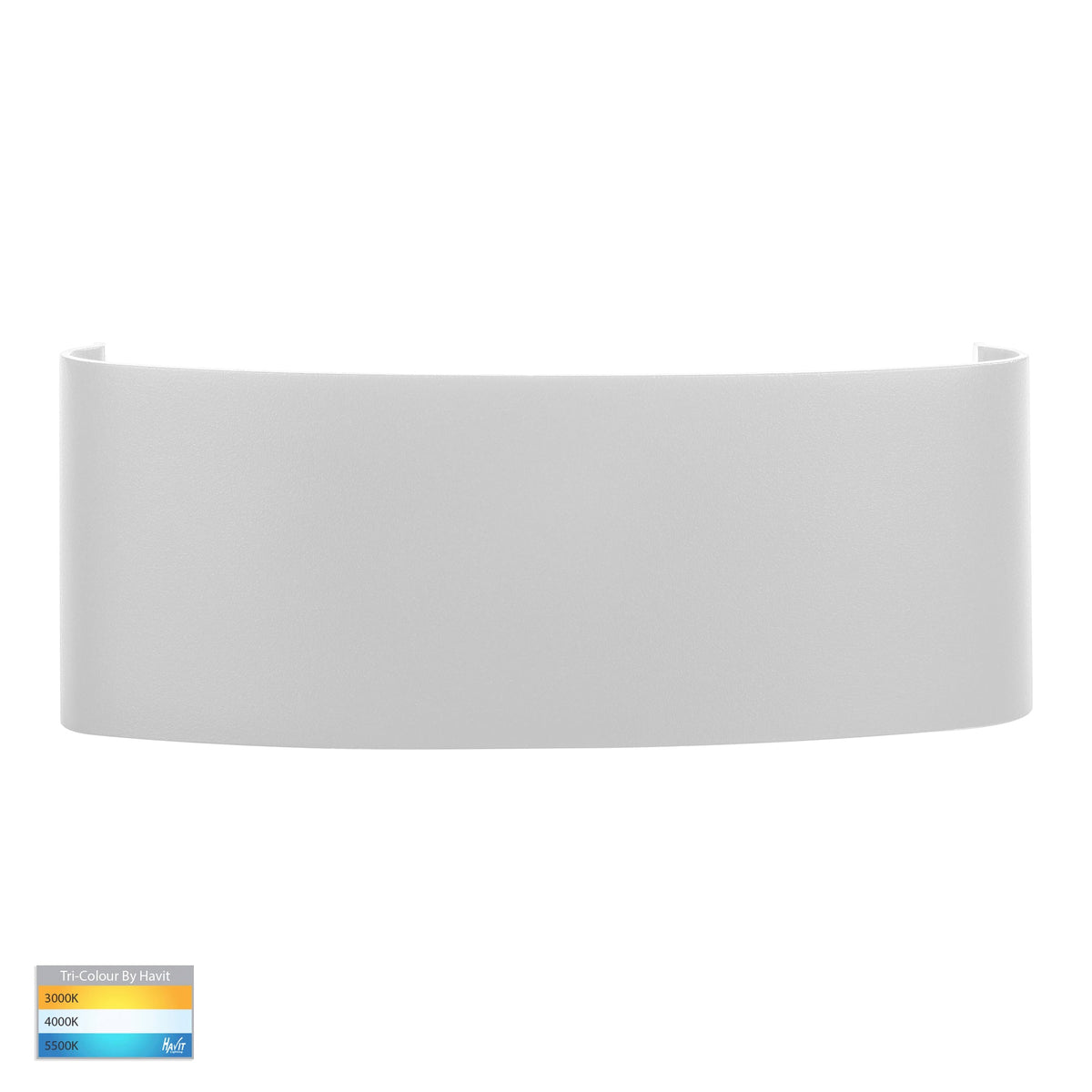 Maro White Up & Down TRI Colour LED Wall Light - HV3697T-WHT-240V