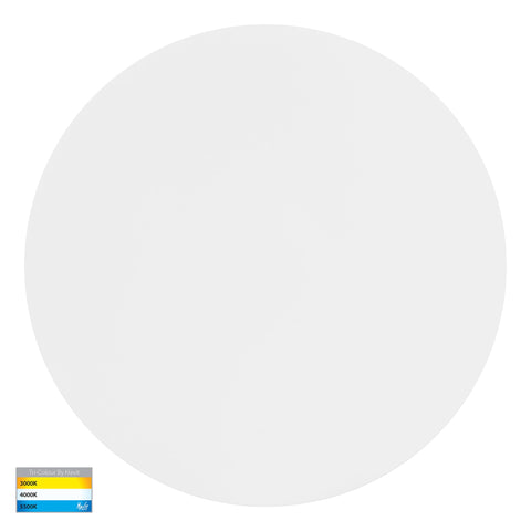 Halo White TRI Colour LED Wall Light - HV3594T-WHT-12V