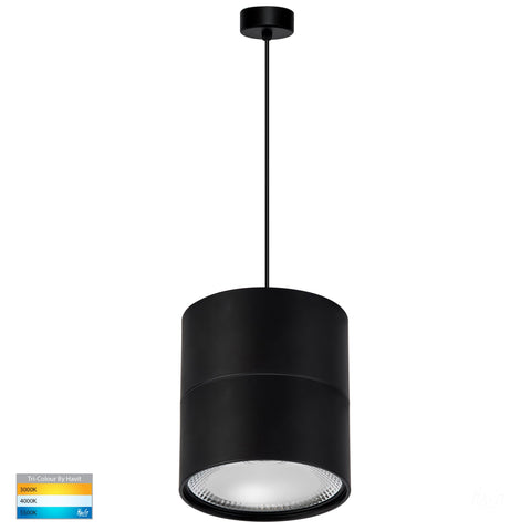 Nella Black 18w LED Pendant - HV5805T-BLK-P