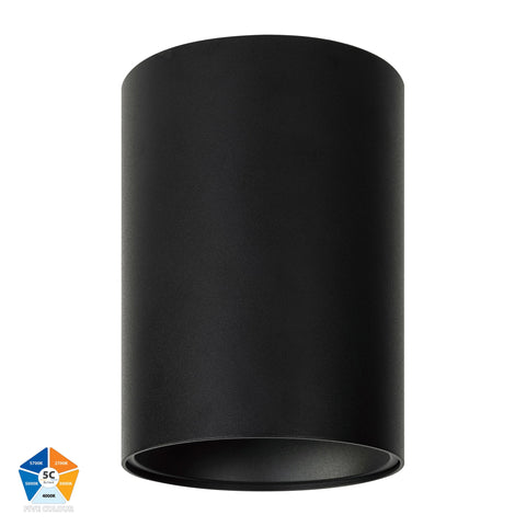 Nella Black 24w Surface Mounted LED Downlight - HV5844S-BLK-12V