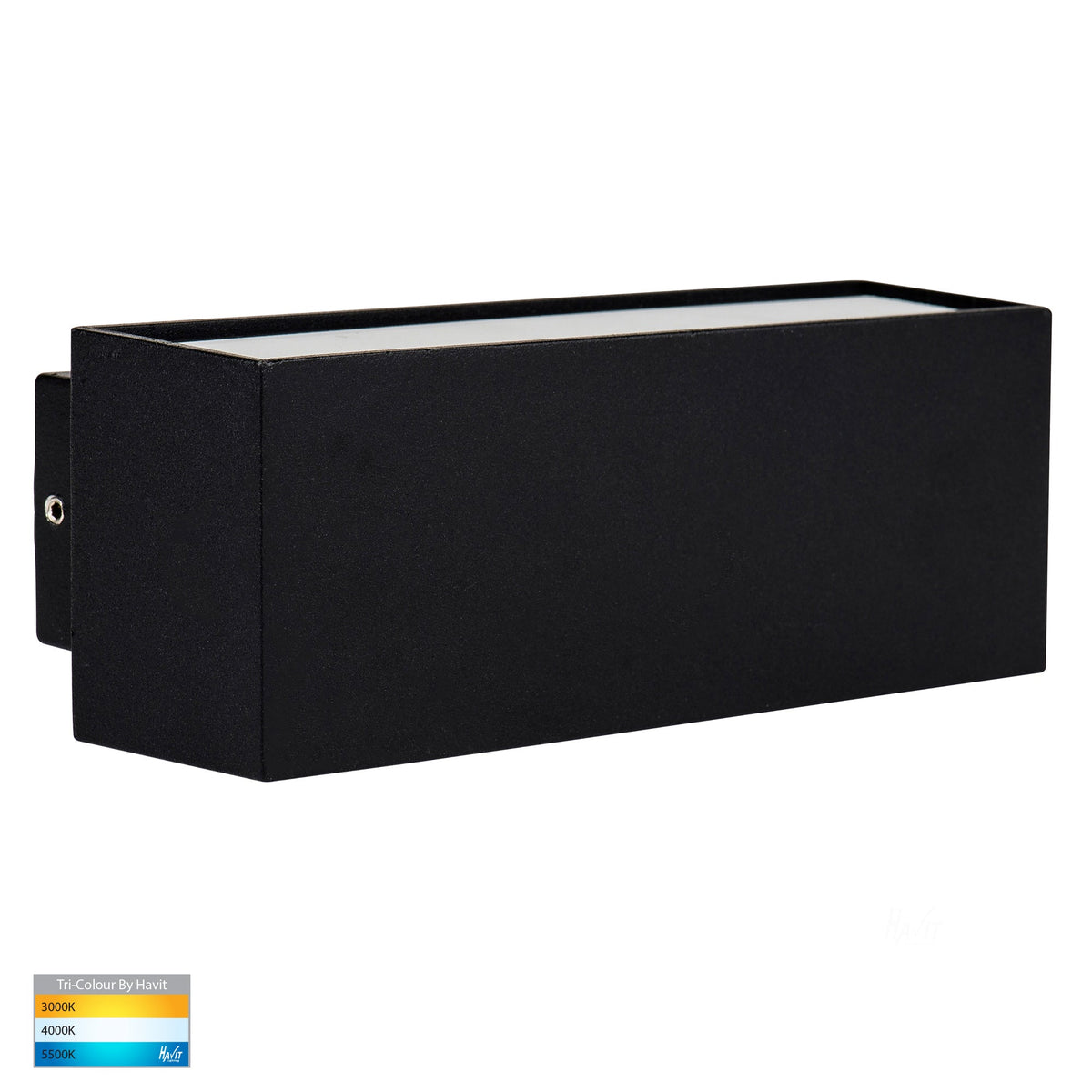 Blokk Black Up & Down LED Wall Light - HV3639T-BLK
