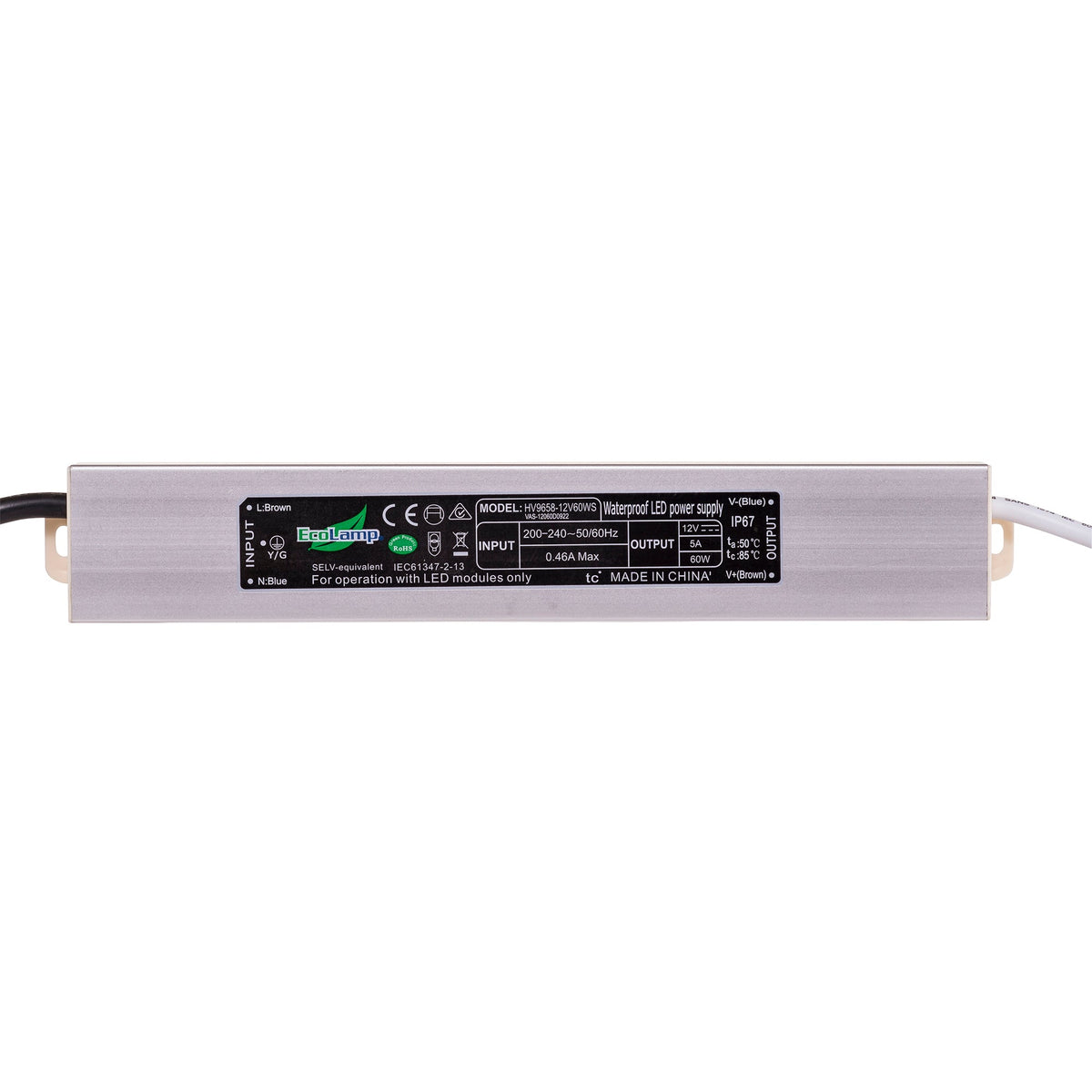 60w Slimline Weatherproof LED Driver - HV9658-24V60WS