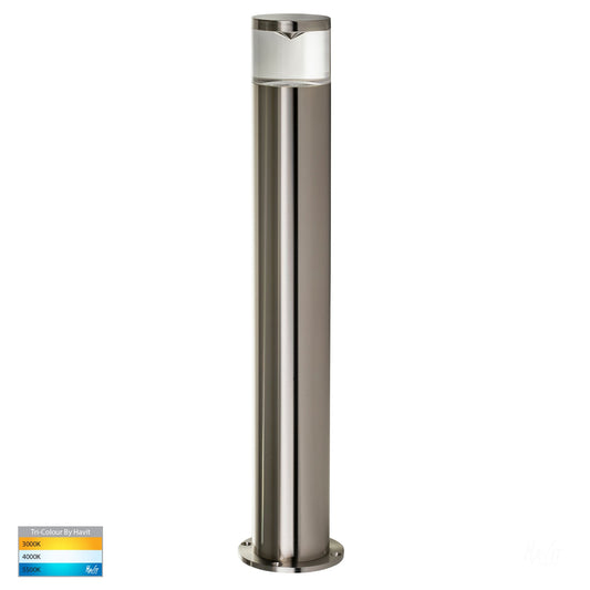 HV1601T-SS316 & HV1602T-SS316 - Highlite 316 Stainless Steel TRI Colour LED Bollard Lights - HV1602T-SS316