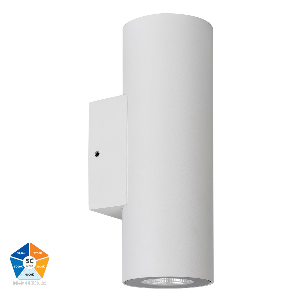 HV3626S-ALUWHT- Aries Aluminium White Up & Down LED Wall Light - HV3626S-ALUWHT