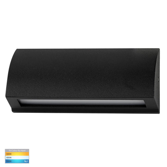 Taso 3.5w Black TRI Colour LED Step Light - HV3270T-BLK-12V