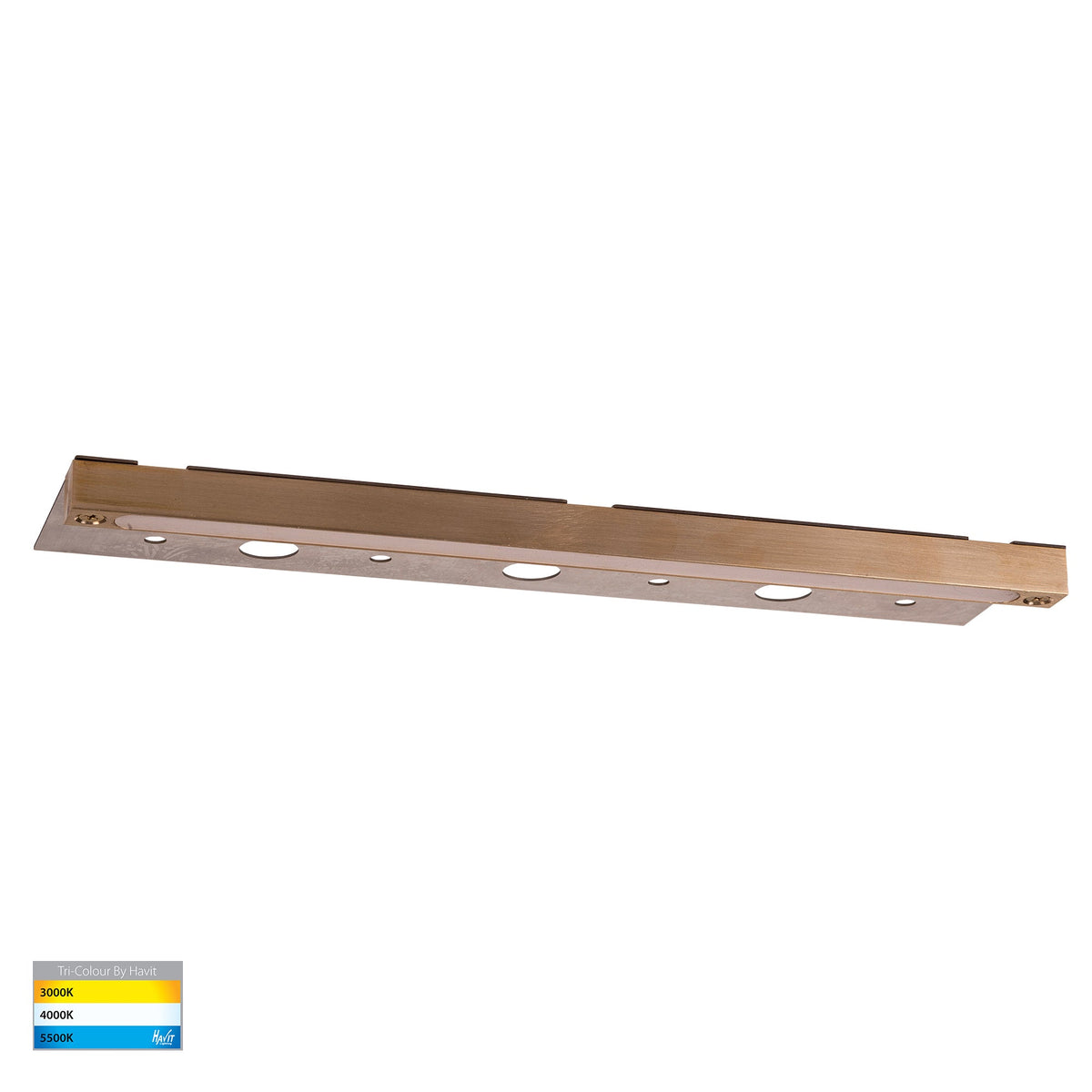 Preston Solid Brass LED Coping Light - HV3299T-BR-12V
