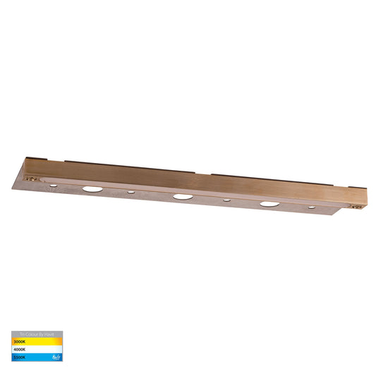 Preston Solid Brass LED Coping Light - HV3299T-BR-12V