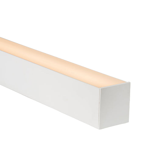 Large Deep Square White Aluminium Profile - HV9693-8090-WHT