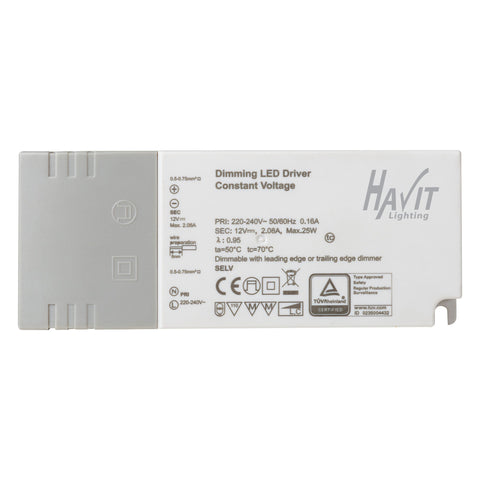 HV9668-12V25W | HV9668-24V25W- 25w Triac Dimmable Indoor LED Driver - HV9668-12V25W