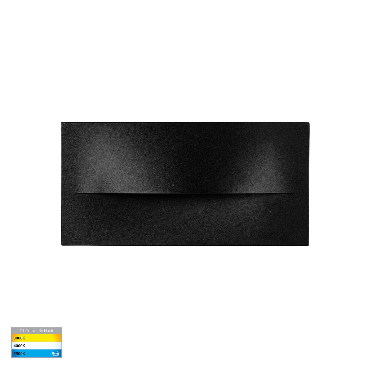 Lisca Aluminium Black Rectangular LED Wall Light - HV3229T-BLK-12V
