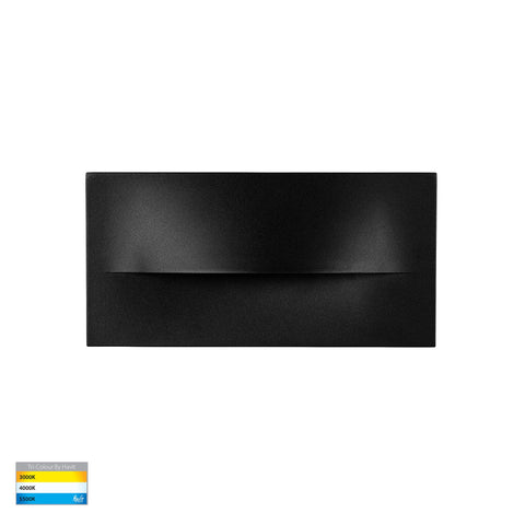 Lisca Aluminium Black Rectangular LED Wall Light - HV3229T-BLK-12V