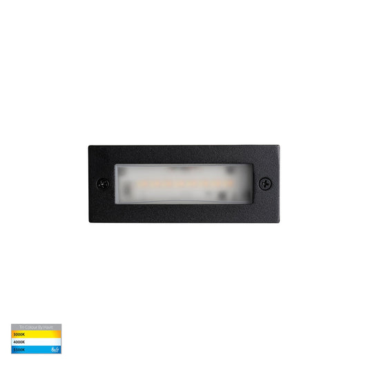 Bata Black 3w LED Brick Light - HV3007T-BLK-12V