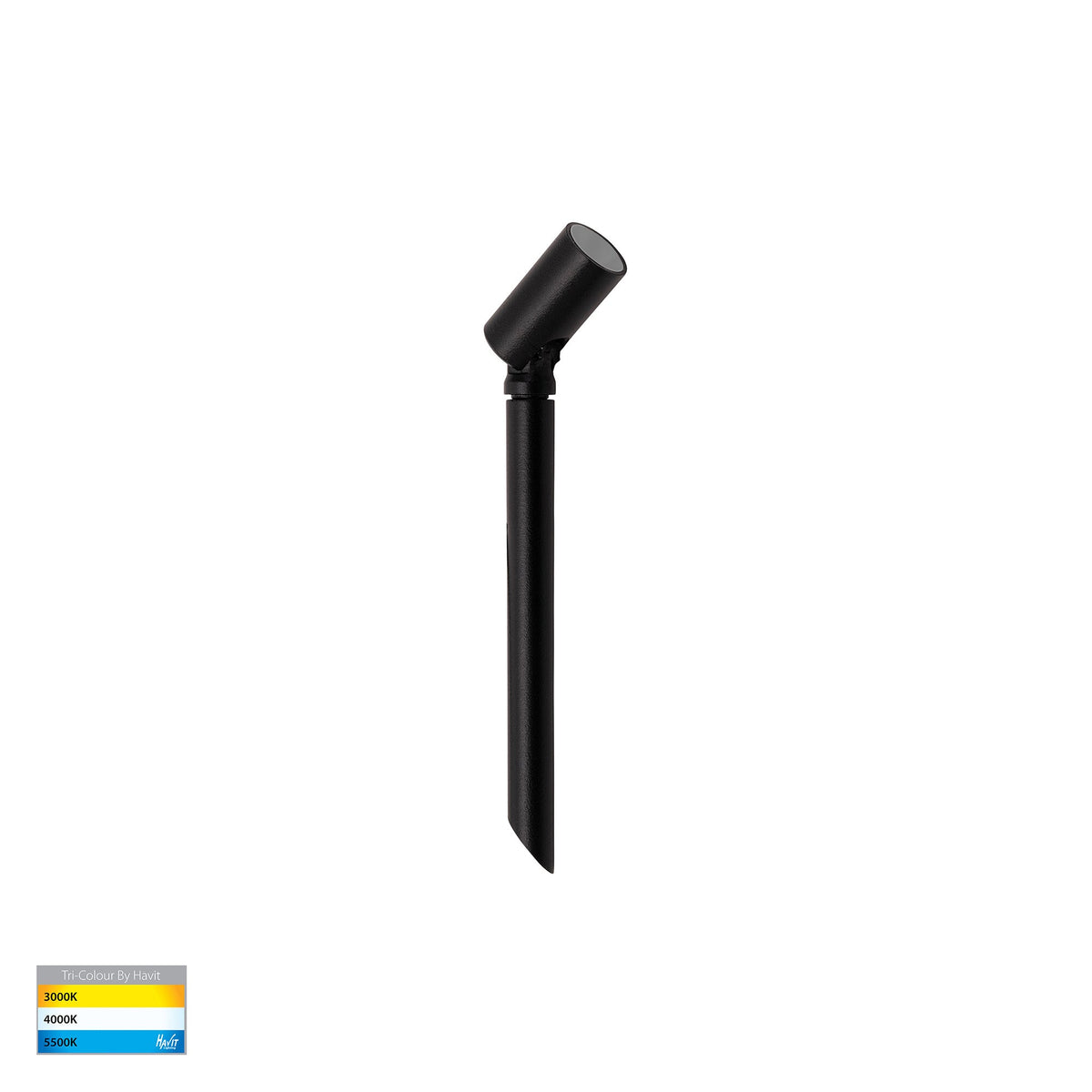Spar Aluminium Black Spike or Surface Mounted Spot Light - HV1433T-BLK