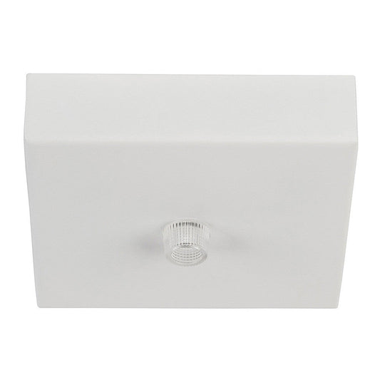100mm Square Canopy White - HV9705-9025-WHT-SQ
