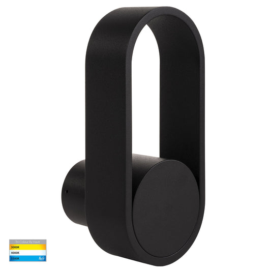 Ovale Black Wall Light - HV8080T-BLK