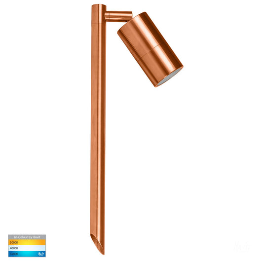 Tivah Solid Copper LED Garden Spike Light - HV1413T